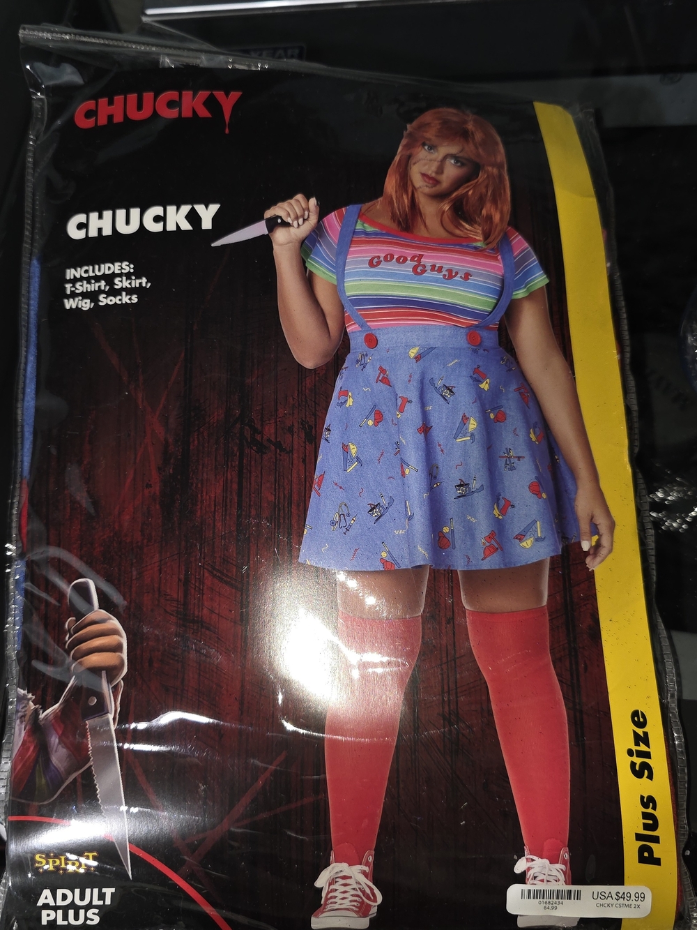 Good Guys Plus Size Women's Costume - Red & Blue